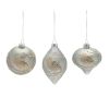 Ornament (Set of 6) 4.75"H, 4.75"H, 6"H Glass