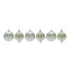 Ornament (Set of 6) 3.75"H, 5.5"H Glass