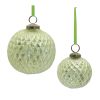 Ball Ornament (Set of 6) 3"D, 4"D Glass