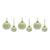 Ball Ornament (Set of 6) 3"D, 4"D Glass