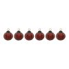 Ball Ornament (Set of 6) 4"D Glass