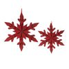 Snowflake Ornament (Set of 4) 14"H, 18"H Wood