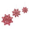 Snowflake Ornament (Set of 6) 7.75"H, 11.75"H, 15.75"H Paper