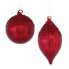 Ornament (Set of 4) 5"H, 8"H Glass