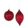 Ornament (Set of 4) 5"H, 8"H Glass