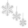 Snowflake Ornament (Set of 12) 9.75"H, 12.5"H, 16.25"H Wire