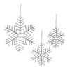 Snowflake Ornament (Set of 12) 9.75"H, 12.5"H, 16.25"H Wire