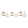 Ball Ornament (Set of 6) 4"D Glass