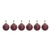 Ball Ornament (Set of 6) 4"D Glass