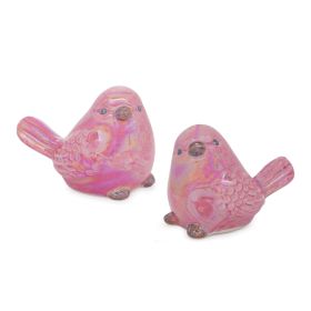 Bird (Set of 6) 3"H Ceramic (Option: CeramicPink)