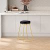 Jane 26" Mid-Century Modern Luxury Upholstered Stool