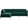 Brooke Mid-Century Modern  Sectional Sofa