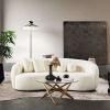 Drake Japandi Style Curvy Boucle Sofa