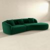 Elijah Japandi Style Curvy Sectional Sofa