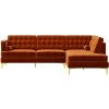 Brooke Mid-Century Modern  Sectional Sofa