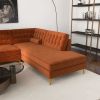 Brooke Mid-Century Modern  Sectional Sofa