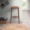 Jason Mid-Century Modern PU Leather Bar Stool