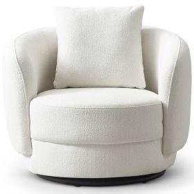 Dylan Boucle Lounge Chair (Color: Cream)