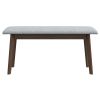 Carlos Fabric Upholstered Solid Wood Bench