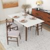 Mary Modern Style Solid Wood Rectangular Dining Kitchen Table