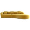 Elijah Japandi Style Curvy Sectional Sofa