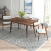 Mary Modern Style Solid Wood Rectangular Dining Kitchen Table