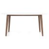 Ada Mid Century Modern Style Solid Wood Walnut Oval Dining Table