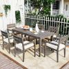 Acacia Wood Outdoor Dining Table And Chairs Suitable For Patio; Balcony Or Backyard