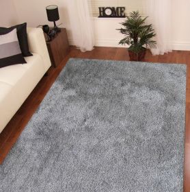 "Fancy Shaggy" Hand Tufted Area Rug (Color: as Pic)