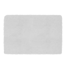 Fluffy Bedroom Rug 4' x 2.6' Anti-Skid Shaggy Area Rug Decorative Floor Carpet Mat (Color: Ivory)