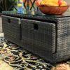 5-Piece Outdoor Aluminum Rattan Furniture Patio Set with Cushions