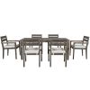 Acacia Wood Outdoor Dining Table And Chairs Suitable For Patio; Balcony Or Backyard