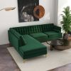 Brooke Mid-Century Modern  Sectional Sofa