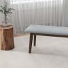 Carlos Fabric Upholstered Solid Wood Bench