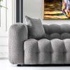 Eden Modern Tufted Chesterfield Boucle Fabric Sofa