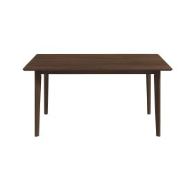 Carlos Solid Wood Dining Table (Table Top Color: Walnut, Length: 47")